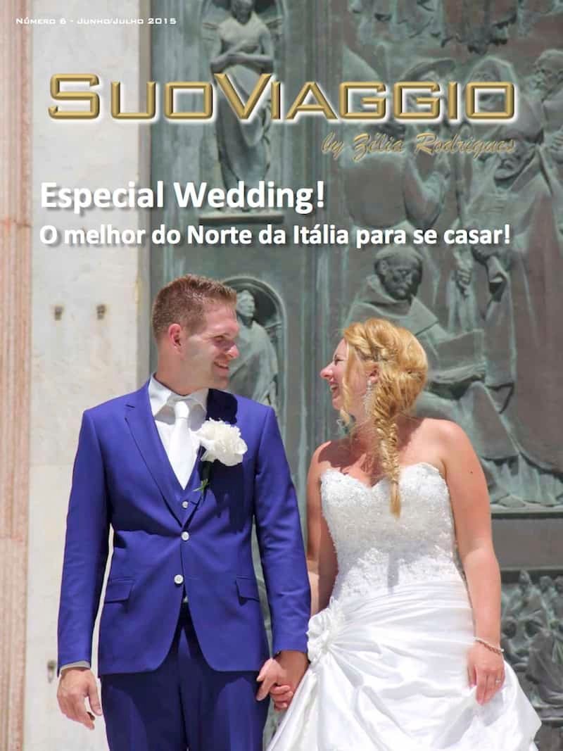 imagem da capa da revista digital SuoViaggio- Especial Wedding - Revista N. 6 Junho - Ano I
