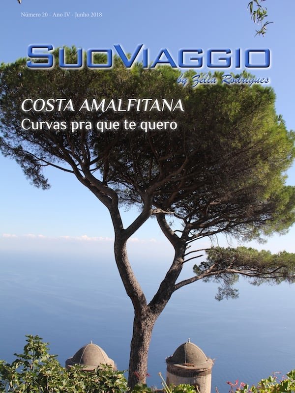 imagem da capa da revista SuoViaggio edição costa amalfitana